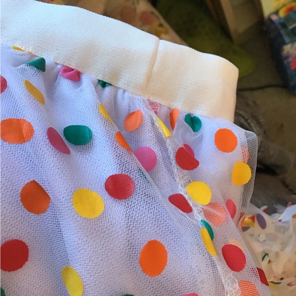 New, never worn SHEIN polka dot mesh overlay skirt, size large - Picture 2 of 3